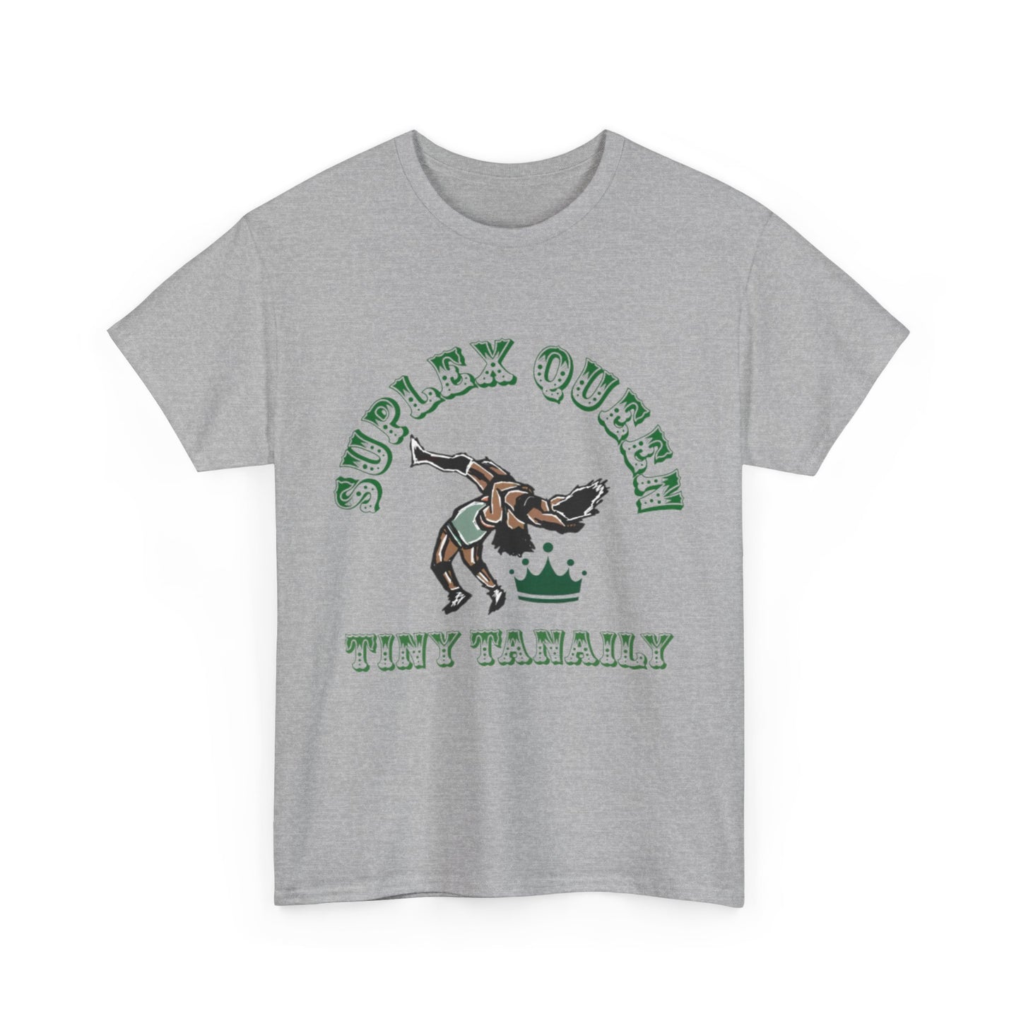 “Suplex Queen” Unisex Cotton Tee (Black, White, or Grey)