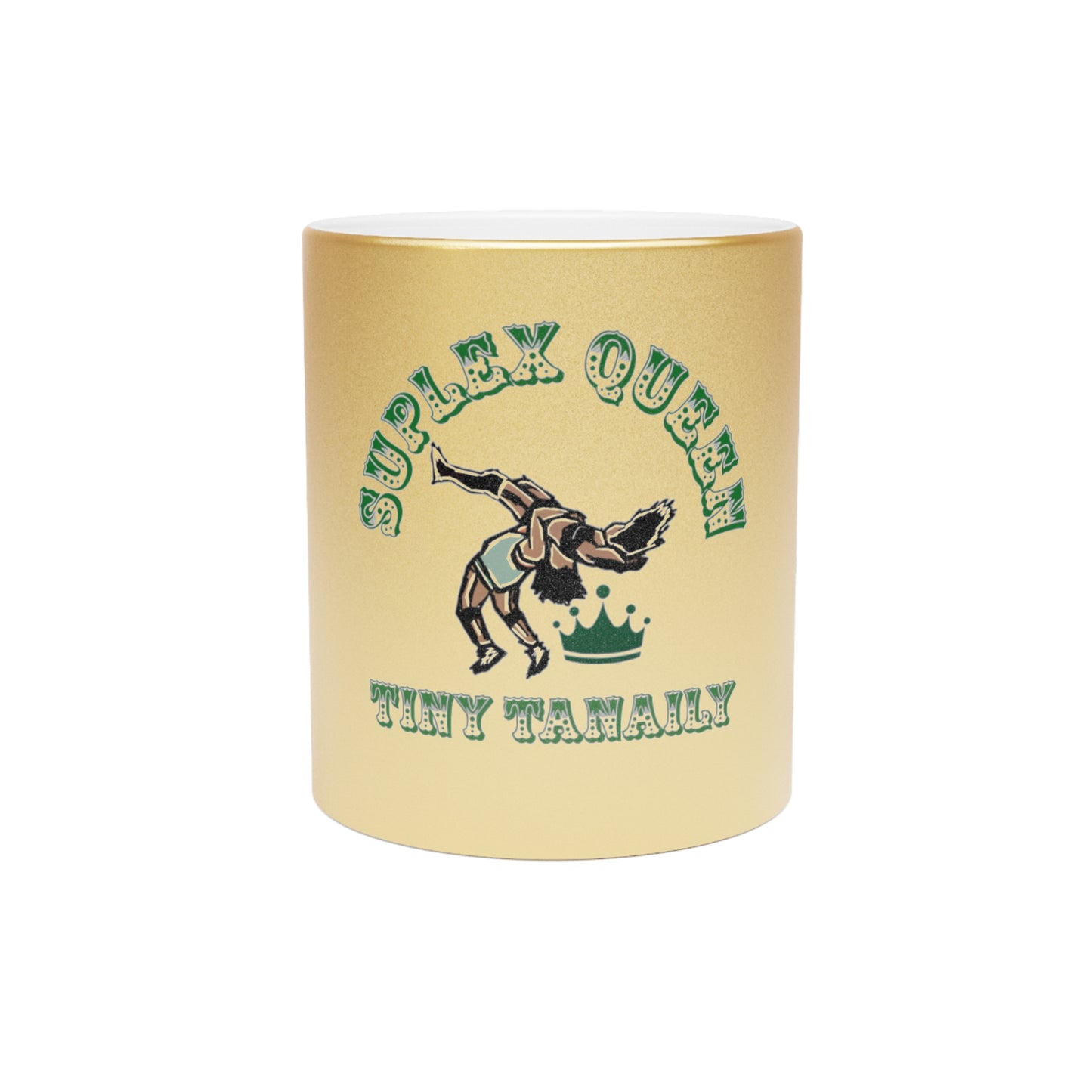 “Suplex Queen” Metallic Mug (Silver\Gold)