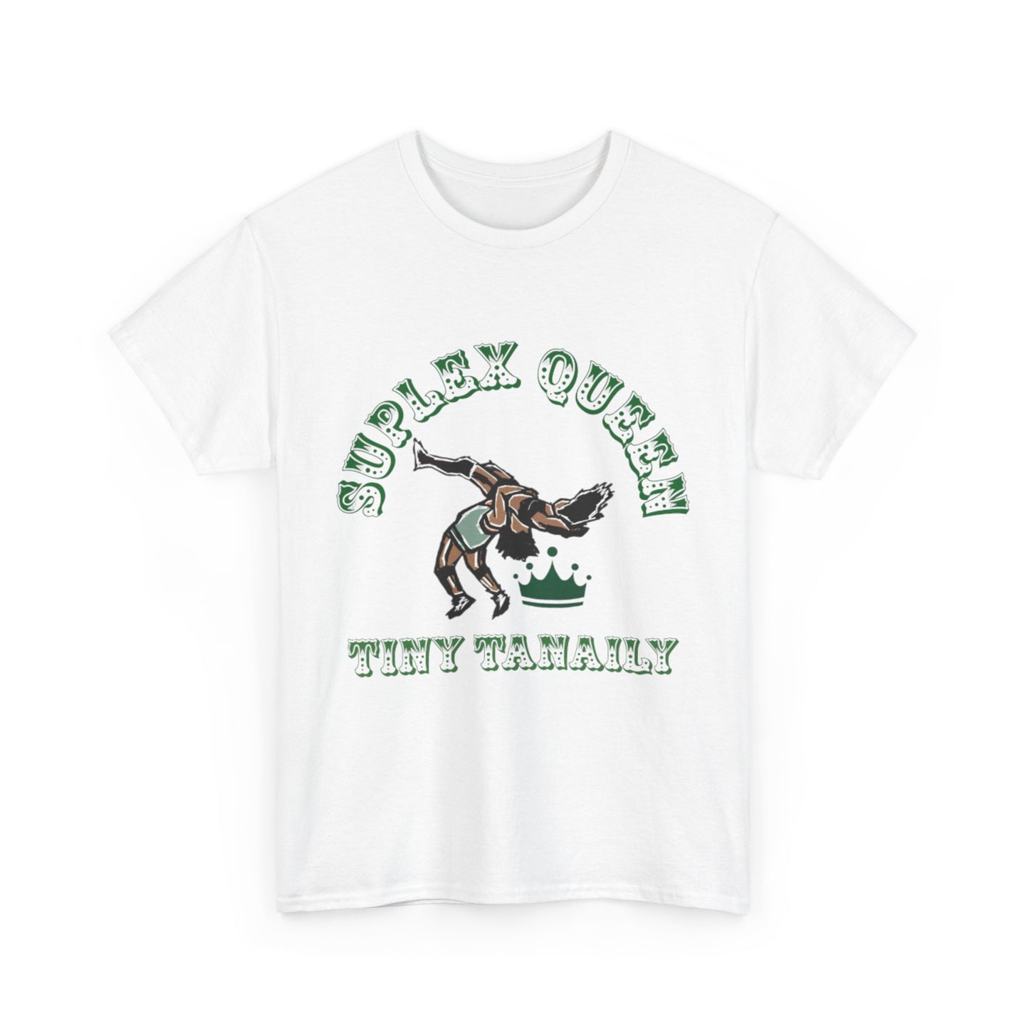 “Suplex Queen” Unisex Cotton Tee (Black, White, or Grey)